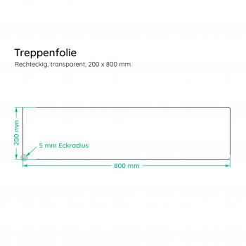 Treppenfolie 200x800 Maße