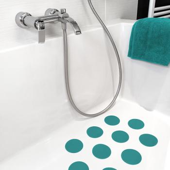 8 Anti-Rutsch-Ronden Anwendung türkis