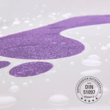 Footprint purple detail