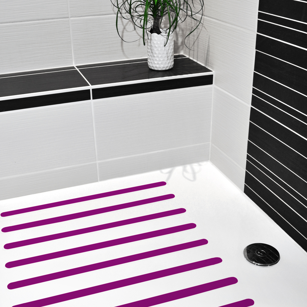 Anti-Rutsch-Streifen für Duschen & Badewannen, farbig Typ-C DIN 51097