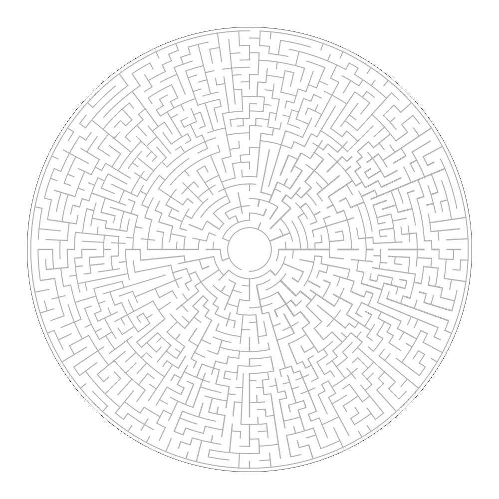 Antirutsch Duschmatte Labyrinth Motiv