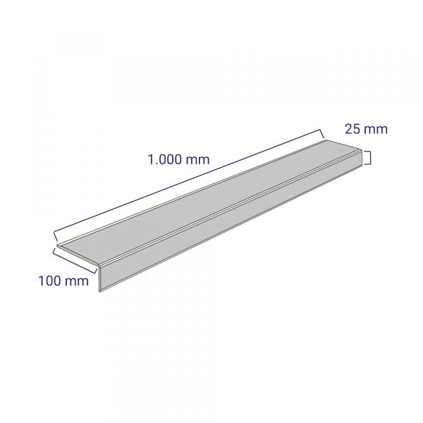 Stair nosing profile Thin - Medium R13 - 100 mm