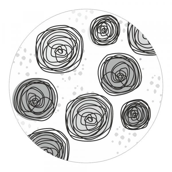Anti-Rutsch-Duschmatte, Kreisel 2, 55 cm rund, selbstklebend