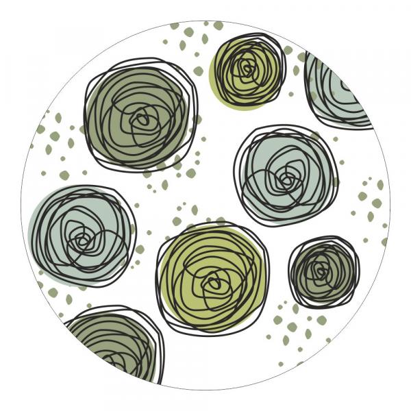 Anti-Rutsch-Duschmatte, Kreisel 2, 55 cm rund, selbstklebend