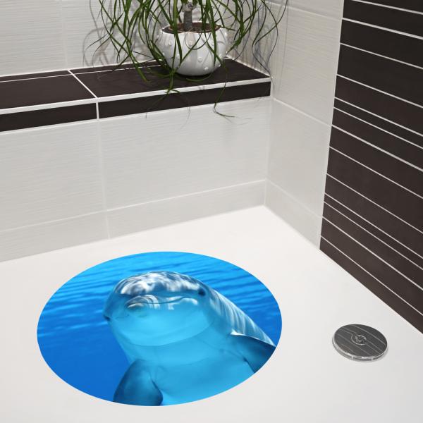 shower mat dolphin inspiration