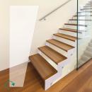 Anti-slip stair foil, winded, self-adhesive
